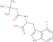 2-{[(tert-Butoxy)carbonyl]amino}-3-(4-fluoro-1H-indol-3-yl)propanoic acid