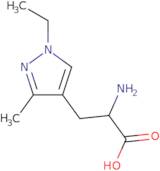 2-Amino-3-(1-ethyl-3-methyl-1H-pyrazol-4-yl)propanoicacid