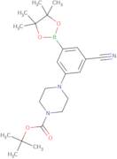 tert-Butyl 4-(3-cyano-5-(4,4,5,5-tetramethyl-1,3,2-dioxaborolan-2-yl)phenyl)piperazine-1-carboxy...