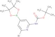 2-Bocamino-6-bromo-pyridine-4-boronic acid pinacol ester