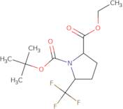 5-Trifluoromethyl-pyrrolidine-1,2-dicarboxylic acid 1-tert-butyl ester 2-ethyl ester