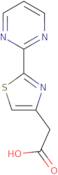 2-[2-(Pyrimidin-2-yl)-1,3-thiazol-4-yl]acetic acid