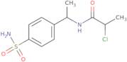 2-Chloro-N-[1-(4-sulfamoylphenyl)ethyl]propanamide