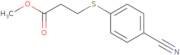 Methyl 3-[(4-cyanophenyl)sulfanyl]propanoate