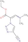 Ethyl 3-(dimethylamino)-2-(4-cyano-1H-1,2,3-triazol-1-yl)acrylate