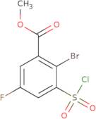 Methyl 2-bromo-3-(chlorosulfonyl)-5-fluorobenzoate