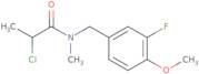2-Chloro-N-[(3-fluoro-4-methoxyphenyl)methyl]-N-methylpropanamide