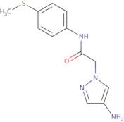 2-(4-Amino-1H-pyrazol-1-yl)-N-[4-(methylsulfanyl)phenyl]acetamide