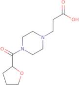 3-[4-(Oxolane-2-carbonyl)piperazin-1-yl]propanoic acid