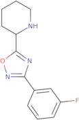 3-(3-Fluorophenyl)-5-(2-piperidyl)-1,2,4-oxadiazole