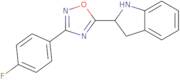 2-[3-(4-Fluorophenyl)-1,2,4-oxadiazol-5-yl]-2,3-dihydro-1H-indole