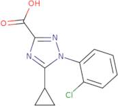 1-(2-Chlorophenyl)-5-cyclopropyl-1H-1,2,4-triazole-3-carboxylic acid