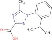 5-Methyl-1-[2-(propan-2-yl)phenyl]-1H-1,2,4-triazole-3-carboxylic acid