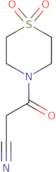 3-(1,1-dioxo-1,4-thiazinan-4-yl)-3-oxopropanenitrile