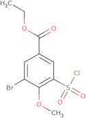 Ethyl 3-bromo-5-(chlorosulfonyl)-4-methoxybenzoate