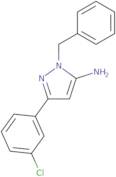 1-Benzyl-3-(3-chlorophenyl)-1H-pyrazol-5-amine