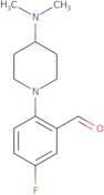 2-(4-(Dimethylamino)piperidin-1-yl)-5-fluorobenzaldehyde