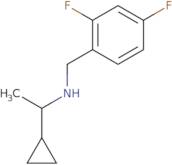 (1-Cyclopropylethyl)[(2,4-difluorophenyl)methyl]amine