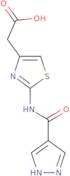 2-[2-(1H-Pyrazole-4-amido)-1,3-thiazol-4-yl]acetic acid