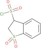 1,1-dioxo-2,3-dihydro-1-benzothiophene-3-sulfonyl chloride