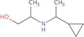 2-[(1-Cyclopropylethyl)amino]propan-1-ol