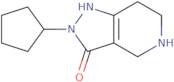 2-Cyclopentyl-4,5,6,7-tetrahydro-2H-pyrazolo[4,3-c]pyridin-3-ol