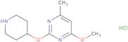 4-Methoxy-6-methyl-2-(piperidin-4-yloxy)pyrimidine hydrochloride