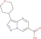 3-(Tetrahydro-2H-pyran-4-yl)pyrazolo[1,5-a]pyrimidine-6-carboxylic acid