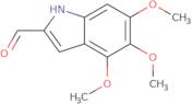 4,5,6-Trimethoxy-1H-indole-2-carbaldehyde