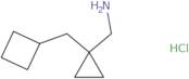 1-[1-(Cyclobutylmethyl)cyclopropyl]methanamine hydrochloride