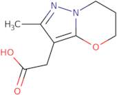 2-(2-Methyl-6,7-dihydro-5H-pyrazolo[5,1-b][1,3]oxazin-3-yl)acetic acid