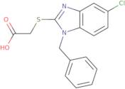 2-[(1-Benzyl-5-chloro-1H-1,3-benzodiazol-2-yl)sulfanyl]acetic acid