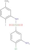 3-Amino-4-chloro-N-(2-iodo-5-methylphenyl)benzene-1-sulfonamide