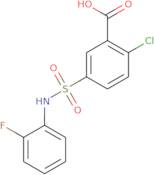 2-Chloro-5-[(2-fluorophenyl)sulfamoyl]benzoic acid