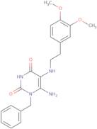 6-Amino-1-benzyl-5-{[2-(3,4-dimethoxyphenyl)ethyl]amino}-1,2,3,4-tetrahydropyrimidine-2,4-dione