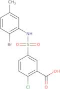 5-[(2-Bromo-5-methylphenyl)sulfamoyl]-2-chlorobenzoic acid