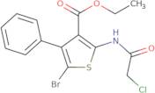 Ethyl 5-bromo-2-(2-chloroacetamido)-4-phenylthiophene-3-carboxylate