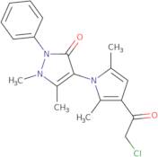 4-[3-(2-Chloroacetyl)-2,5-dimethyl-1H-pyrrol-1-yl]-1,5-dimethyl-2-phenyl-2,3-dihydro-1H-pyrazol-...