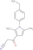 3-[1-(4-Ethylphenyl)-2,5-dimethyl-1H-pyrrol-3-yl]-3-oxopropanenitrile