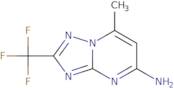 7-Methyl-2-(trifluoromethyl)-[1,2,4]triazolo[1,5-a]pyrimidin-5-amine