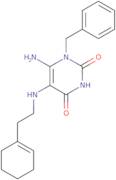 6-Amino-1-benzyl-5-{[2-(cyclohex-1-en-1-yl)ethyl]amino}-1,2,3,4-tetrahydropyrimidine-2,4-dione