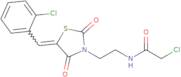 2-Chloro-N-(2-{5-[(2-chlorophenyl)methylidene]-2,4-dioxo-1,3-thiazolidin-3-yl}ethyl)acetamide