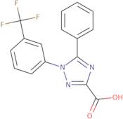 5-Phenyl-1-[3-(trifluoromethyl)phenyl]-1H-1,2,4-triazole-3-carboxylic acid