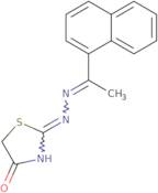 2-{2-[1-(Naphthalen-1-yl)ethylidene]hydrazin-1-yl}-4,5-dihydro-1,3-thiazol-4-one