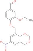 3-Ethoxy-4-(6-nitro-4H-benzo[1,3]dioxin-8-ylmethoxy)-benzaldehyde