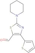 2-(Piperidin-1-yl)-4-(thiophen-2-yl)-1,3-thiazole-5-carbaldehyde