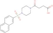 4-[4-(Naphthalene-2-sulfonyl)piperazin-1-yl]-4-oxobutanoic acid