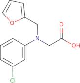 2-[(3-Chlorophenyl)(furan-2-ylmethyl)amino]acetic acid