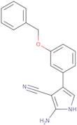 2-Amino-4-(3-(benzyloxy)phenyl)-1H-pyrrole-3-carbonitrile