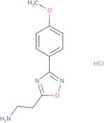 {2-[3-(4-Methoxyphenyl)-1,2,4-oxadiazol-5-yl]ethyl}amine hydrochloride